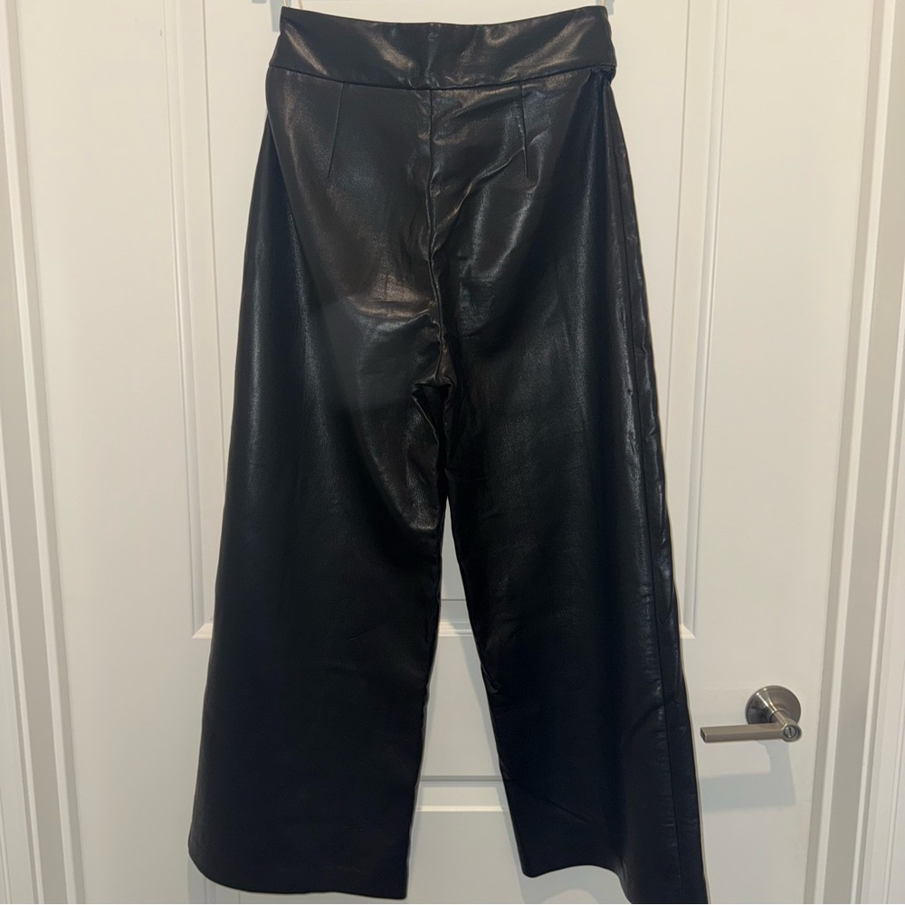 Anthropologie Faux Leather Dress Pants - Picture 4 of 5